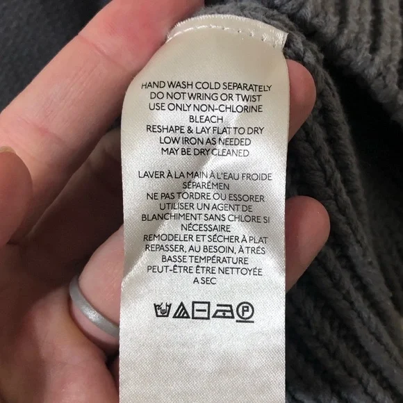 Free People Alli V Neck Sweater in Titan Gray - Size Medium - Picture 6 of 7